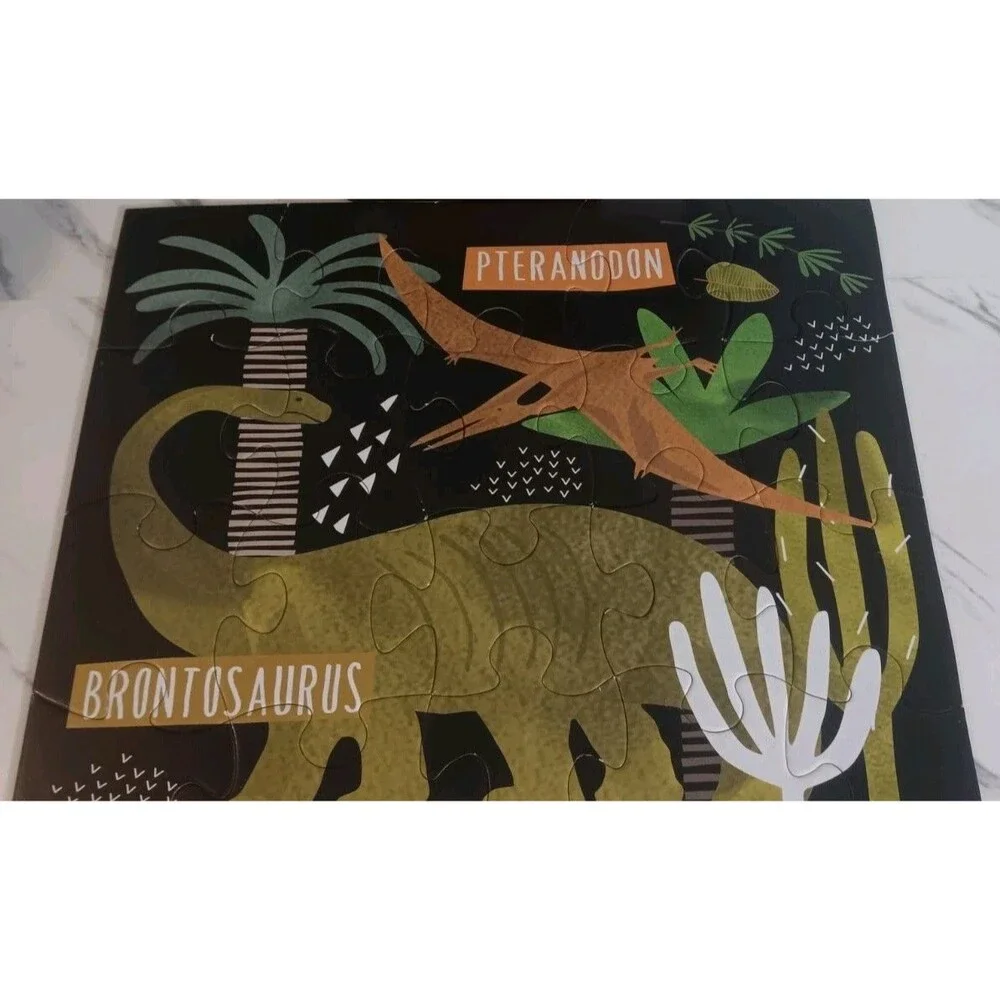 Floss & Rock 20 Piece Puzzle Dino Jigsaw Brontosaurus Dinosaur